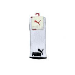 Puma Skarpety Colour Block Crew 2-Pack 93877701. Białe skarpetki męskie Puma, bez wzorów, z bawełny. Za 65.99 zł.