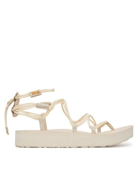 Teva Sandały Midform Infinity 1127890 Beżowy. Brązowe sandały damskie Teva, bez wzorów, z materiału, bez obcasa, na koturnie. Za 349.99 zł.