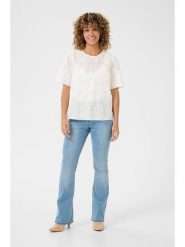 Cream Bluzka w kolorze kremowym rozmiar: 44. Brązowe bluzki damskie Cream, bez wzorów, z bawełny, bez kołnierzyka, bez ramiączek. Za 117.45 zł.