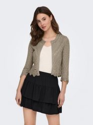JDY Kardigan "Sun" w kolorze khaki rozmiar: XS. Brązowe kardigany damskie JDY, xs, bez wzorów. Za 73.95 zł.