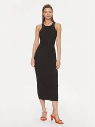 Silvian Heach Sukienka codzienna GPP24020VE Czarny Bodycon Fit. Czarne sukienki damskie Silvian Heach, na co dzień, xs, bez wzorów, z syntetyku, bez kołnierzyka, bez ramiączek, bodycon. Za 349.99 zł.
