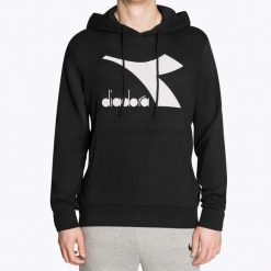 Bluza męska Diadora Hoodie Core. Czarne bluzy bez kaptura męskie Diadora, m. Za 149.99 zł.