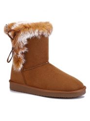 ISLAND BOOT Kozaki zimowe "Cora" w kolorze jasnobrązowym rozmiar: 40. Brązowe kozaki damskie Island Boot, z materiału, bez obcasa. Za 165.99 zł.