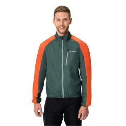 Kurtka wodoodporna VAUDE Drop III. Zielone kurtki męskie Vaude, m, bez wzorów, z lycry, biznesowe, bez kaptura. Za 574.35 zł.