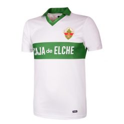 Koszulka piłkarska retro - Dorosła - Elche CF 1987-88 - Biała. Białe t-shirty sportowe męskie COPA FOOTBALL, bez ramiączek, do piłki nożnej. Za 298.21 zł.