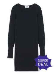 AUTHENTIC CASHMERE Kaszmirowa sukienka "Armet" w kolorze czarnym rozmiar: M. Czarne sukienki damskie AUTHENTIC CASHMERE, m, bez wzorów, z kaszmiru, bez kołnierzyka, bez ramiączek, mini. Za 372.47 zł.