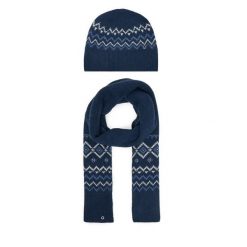Zestaw szalik i czapka Guess. Niebieskie czapki zimowe damskie Guess. Za 569.99 zł.