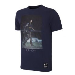 Koszulka dla dorosłych - Maradona x COPA Campo Encharcado - Granatowy. Niebieskie t-shirty sportowe męskie COPA FOOTBALL, l, bez ramiączek, do piłki nożnej. Za 211.91 zł.