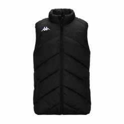 Kurtka puchowa Kappa Viatto. Czarne kurtki męskie Kappa, na lato, m, bez wzorów, z puchu, bez kaptura. Za 351.00 zł.