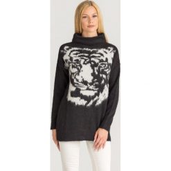 SWETER LIU JO. Czarne golfy damskie Liu Jo, l, z aplikacjami, z materiału, bez ramiączek. Za 1,079.00 zł.
