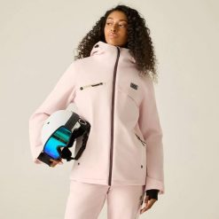 Damska kurtka narciarska Bluebird. Czerwone kurtki narciarskie i snowboardowe damskie Dare 2b, bez wzorów, z materiału, z kapturem, narciarskie. Za 587.00 zł.