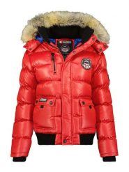 Canadian Peak Kurtka pikowana "Bugseak" w kolorze czerwonym rozmiar: L. Czerwone kurtki damskie Canadian Peak, l, bez wzorów, z puchu, bez kaptura. Za 321.97 zł.