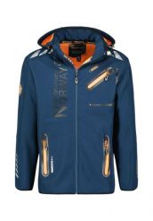 Kurtka męska softshell Geographical Norway ROYAUTE Navy/Orange. Brązowe kurtki softshell damskie Geographical Norway, l, bez wzorów, z elastanu. Za 219.00 zł.