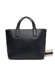 Tommy Hilfiger Torebka AW0AW17448 Granatowy. Niebieskie torebki klasyczne damskie Tommy Hilfiger, bez wzorów, ze skóry, bez dodatków. Za 359.99 zł.