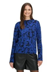 BETTY & CO Sweter w kolorze niebiesko-czarnym rozmiar: 40. Niebieskie swetry klasyczne damskie Betty & Co., bez kołnierzyka. Za 179.95 zł.