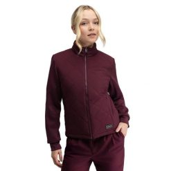 Damska dwustronna pikowana kurtka golfowa Siroko Approach-W Valsain. Czerwone kurtki damskie SIROKO, bez wzorów, bez kaptura. Za 467.00 zł.