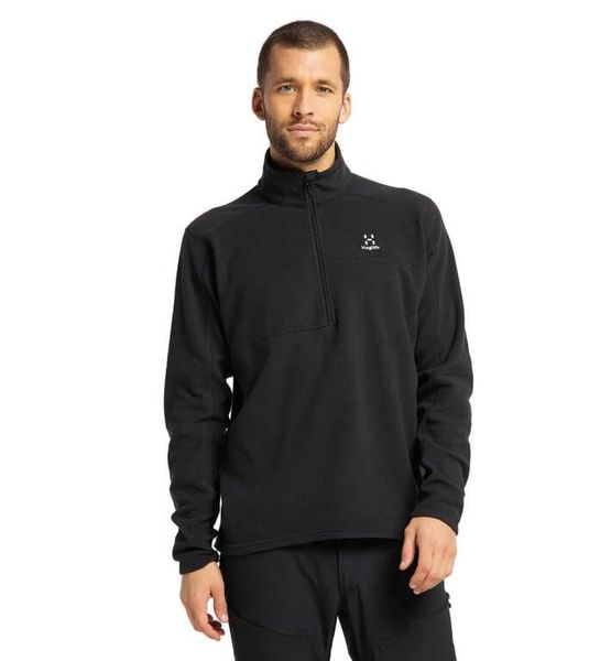 HAGLOFS Bluza męska BUTEO 1/2 ZIP MEN True Black-XL. Czarne bluzy bez kaptura męskie Haglöfs, m, z materiału. Za 146.90 zł.