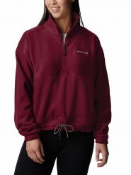 Columbia Bluza polarowa "Brushy Bay" w kolorze czerwonym rozmiar: S. Czerwone bluzy bez kaptura damskie Columbia, s, z polaru. Za 119.95 zł.