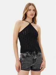 ONLY Top Noella 15352137 Czarny Regular Fit. Czarne topy damskie Only, s, bez wzorów, z syntetyku, bez kołnierzyka. Za 69.99 zł.