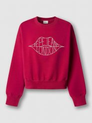 Pepe Jeans Bluza "Bernis" w kolorze czerwonym rozmiar: XS. Czerwone bluzy bez kaptura damskie Pepe Jeans, xs, z bawełny. Za 195.99 zł.