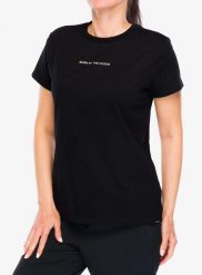 Koszulka bawełniana damska Didriksons Ingaro T-Shirt BBTO. Czarne t-shirty damskie Didriksons, l, bez wzorów, z bawełny, bez kołnierzyka. Za 195.00 zł.