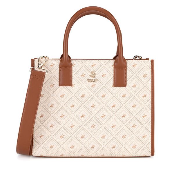 Torebka Beverly Hills Polo Club. Brązowe torebki klasyczne damskie Beverly Hills Polo Club, bez wzorów, bez dodatków. Za 269.99 zł.