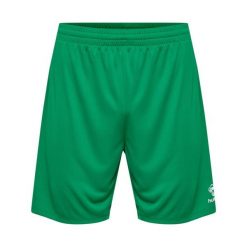 Szorty Hummel Essential. Zielone szorty damskie HUMMEL, bez wzorów, sportowe. Za 121.00 zł.
