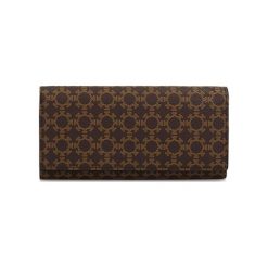 Portfel w kolorze brązowym - (S)19 x (W)10 cm. Brązowe portfele damskie Kazar, Wittchen, bez wzorów, z materiału. W wyprzedaży za 249.95 zł.