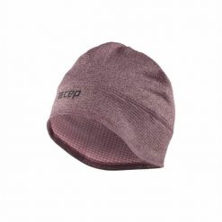Czapka zimowa unisex odblaskowa termoaktywna z otworem na kucyk do biegania CEP. Fioletowe czapki męskie CEP, na zimę, bez wzorów, z elastanu, sportowe. Za 79.00 zł.