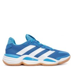 Buty halowe adidas. Niebieskie buty sportowe na co dzień męskie Adidas, bez zapięcia. Za 699.99 zł.