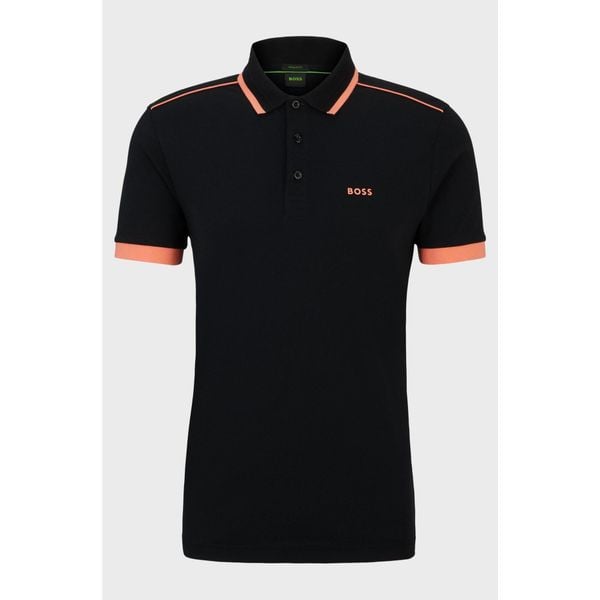 Koszulka Polo męska BOSS Paddy 1 NERO regular fit czarna (50512995-001). Czarne koszulki polo męskie Boss, m, bez wzorów, bez ramiączek. Za 279.00 zł.
