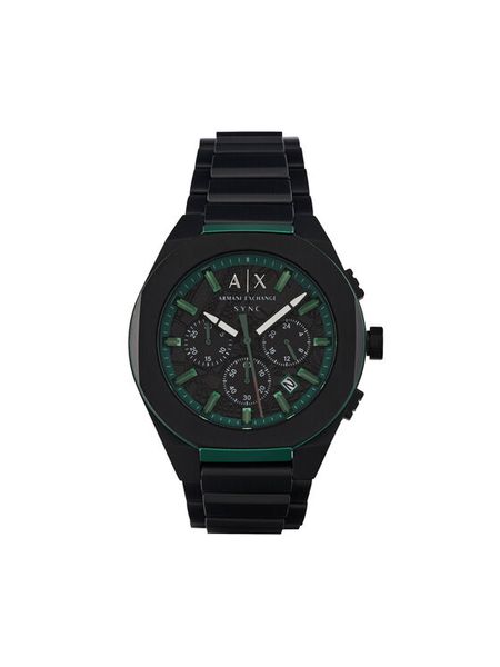 Armani Exchange Zegarek Sync AX4294 Czarny. Czarne zegarki męskie Armani Exchange, ze stali. Za 979.99 zł.