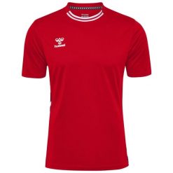Koszulka Hummel Playful. Czerwone t-shirty damskie HUMMEL, bez wzorów, bez kołnierzyka. Za 137.00 zł.