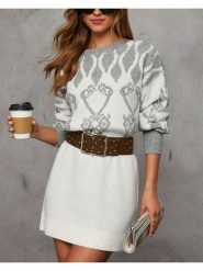 Milan Kiss Sweter w kolorze białym rozmiar: XL. Białe swetry klasyczne damskie Milan Kiss, xl, z tkaniny, bez kołnierzyka. Za 165.99 zł.