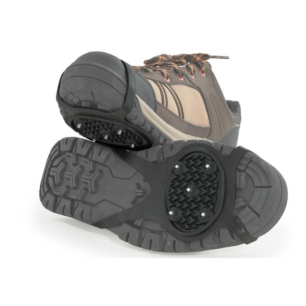 Nakładki antypoślizgowe na buty Rapeks Go. Czarne buty trekkingowe męskie RAPEKS, bez zapięcia, trekkingowe. W wyprzedaży za 29.90 zł.