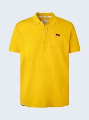 Pepe Jeans Koszulka polo w kolorze żółtym rozmiar: S. Żółte koszulki polo męskie Pepe Jeans, s, bez wzorów, z bawełny, bez ramiączek. Za 147.45 zł.