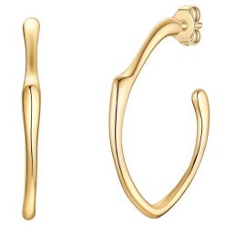 Yokoamii Kolczyki z mosiadzu w zlocie 1 ct Damski. Żółte kolczyki damskie Yokoamii, z mosiądzu. Za 159.99 zł.