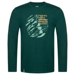 T-shirt męski Loap Aldar Green. Zielone koszulki męskie z długim rękawem LOOP, m, bez wzorów, bez kołnierzyka. Za 91.00 zł.