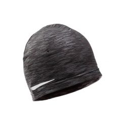 Czapka ocieplana do biegania. Czarne czapki męskie KALENJI, bez wzorów, z elastanu. Za 29.99 zł.