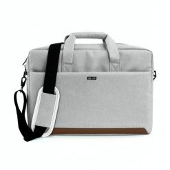 Torba na laptop materiałowa Solier SM03 Darwen szara. Szare torby na laptopa damskie Solier, bez wzorów, z materiału. Za 69.00 zł.