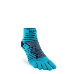 Skarpety do biegania Injinji Ultra Run Mini-Crew. Zielone skarpetki męskie Injinji, bez wzorów. Za 88.99 zł.