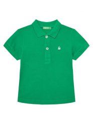 United Colors Of Benetton Polo 3089G3008 Zielony Regular Fit. Zielone t-shirty chłopięce United Colors Of Benetton, bez wzorów, z bawełny, bez ramiączek. Za 49.99 zł.