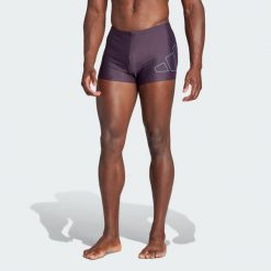 Szorty Big Bars Swim. Czarne szorty męskie Adidas, bez wzorów, z materiału. Za 111.00 zł.