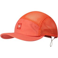 Czapka z daszkiem BUFF 5 PANEL AIR CAP SARET. Czerwone czapki męskie Buff, bez wzorów, sportowe. Za 161.77 zł.