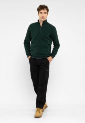 Bluza bawełniana B-WIND. Zielone bluzy bez kaptura męskie Volcano, m, z bawełny. Za 179.99 zł.