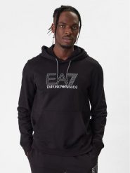 EA7 Emporio Armani Bluza 7M001313 AF13512 UC001 Czarny Regular Fit. Czarne bluzy bez kaptura męskie EA7 Emporio Armani, m, z bawełny. Za 499.99 zł.