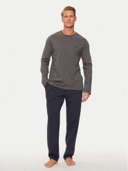 Emporio Armani Underwear Piżama 111791 4F567 28844 Szary Regular Fit. Szare piżamy męskie Emporio Armani Underwear, l, bez wzorów, z bawełny, bez ramiączek. Za 539.99 zł.