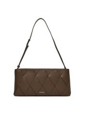 Calvin Klein Torebka Ck Woven Elongated Shoulder Bag K60K612992 Brązowy. Brązowe torebki klasyczne damskie CALVIN KLEIN, bez wzorów, ze skóry, bez dodatków. Za 349.99 zł.