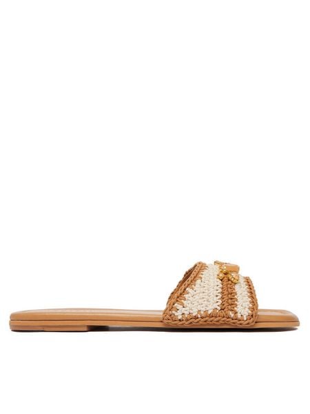 Inuikii Klapki Woven Cali 1014.003.0041.164 Kremowy. Białe klapki damskie Inuikii, bez wzorów, z materiału, bez obcasa. Za 721.99 zł.