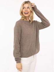 Zwillingsherz Kaszmirowy sweter w kolorze beżowym rozmiar: M. Brązowe swetry klasyczne damskie Zwillingsherz, m, z kaszmiru, bez kołnierzyka. Za 474.95 zł.